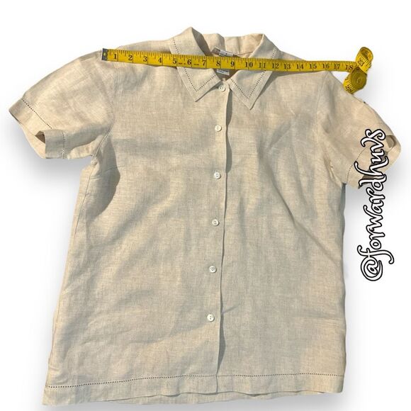 Talbots 100% Irish Linen Shirt Size 6 - Picture 9 of 13